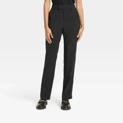 A New Day Women's Straight High Rise Stovepipe Trousers