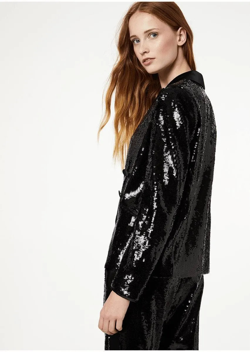 Blazer oversize in paillettes