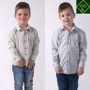 Country Classics Kids Long Sleeve Check Shirt - Tattersall