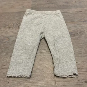 Gap grey cotton leggings 6-12m