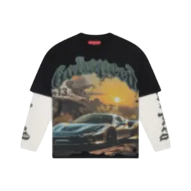 GodSpeed Sunset Drift Long Sleeve T-Shirt - Black