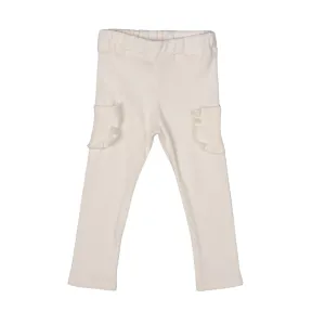 Ivory Coleen Cotton Ribbed Leggings