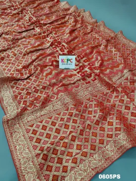 KCPC Launch New Karwachauth Special Bridal Wear Pure Khaddi Georgette Saree,CC Red