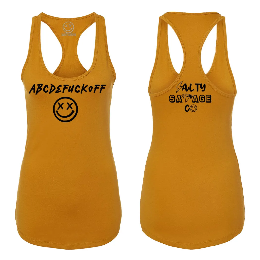 Ladies "ABCDEFUCKOFF" Racerback Tank