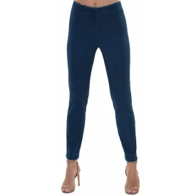 Lior "Sasha" Pull-On Straight Leg Pant in Dark Denim Blue - SASH-DKBD