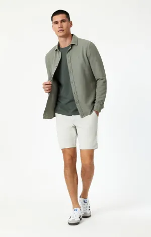 NOAH SHORTS IN OYSTER MUSHROOM LUXE TWILL