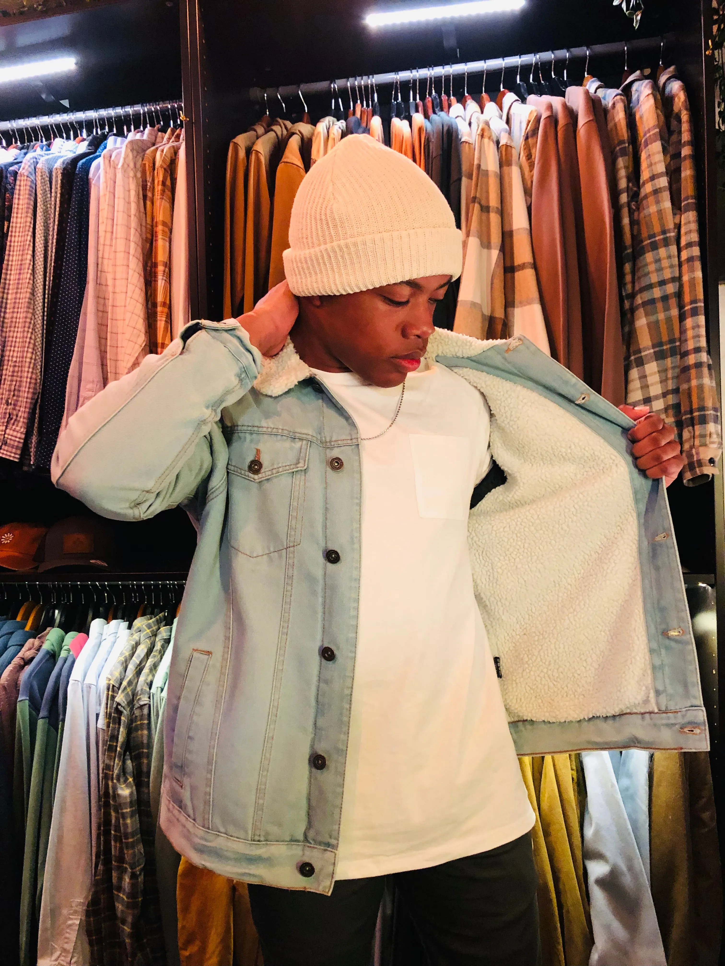 Original Sherpa Denim Trucker Jacket