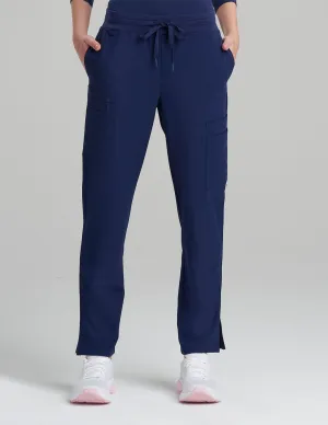 Womens 9-Pocket Straight Leg Scrub Pants